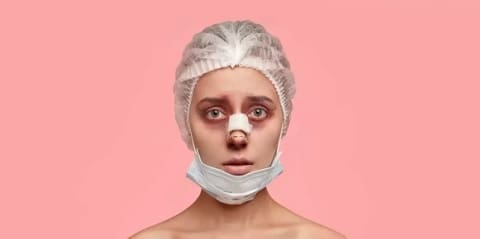 جلوگیری از کبودی چشم بعد از جراحی بینی